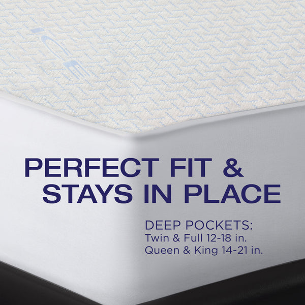 Ergo Bedding Ultimate Cool Mattress Protector: Waterproof, 3D Air Fabr