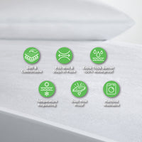 Ergo Bedding Ultimate Bamboo Mattress Protector-Waterproof-Hypoallergenic-Vinyl Free, Ultra Soft Breathable, Noiseless