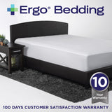 Ergo Bedding Ultimate Cotton Mattress Protector-Waterproof-Hypoallergenic-Vinyl Free